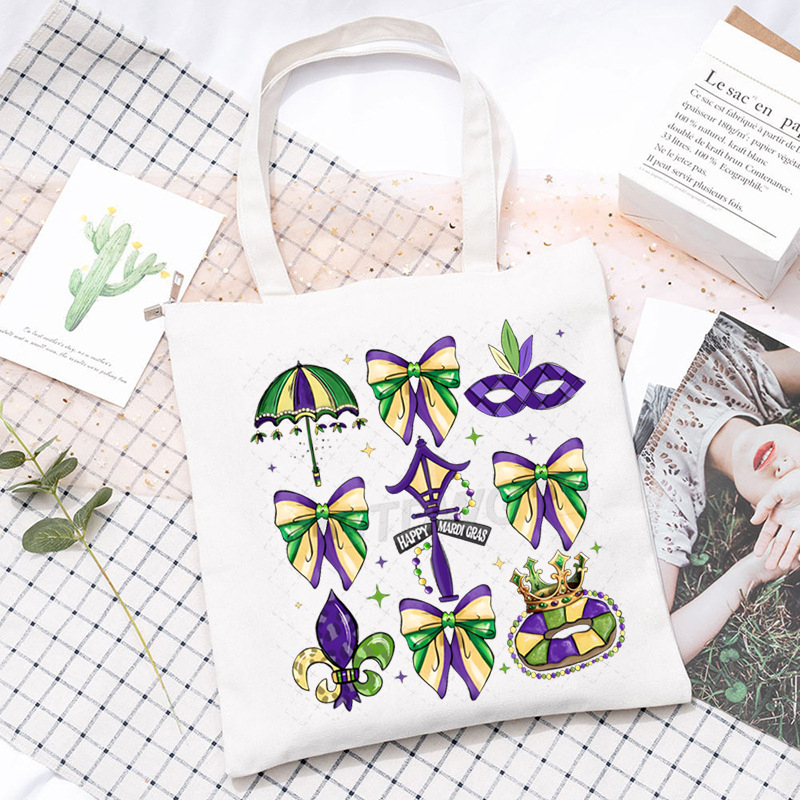 Didelės talpos tarpvalstybinis „Carnival“ spausdintas studentų krepšys korepetitoriui, rankinis krepšys per petį, patogus krepšys