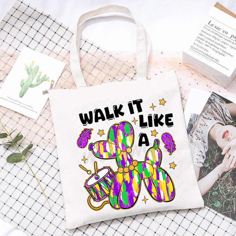 Didelės talpos tarpvalstybinis „Carnival“ spausdintas studentų krepšys korepetitoriui, rankinis krepšys per petį, patogus krepšys