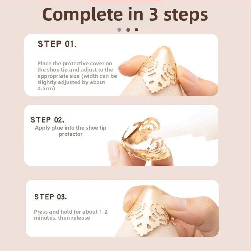 Pirštų apsauga, Pirštų apsauga, Spyrių nepraleidžiantis batų galiukas, Odinis batų galiukų užvalkalas, Aukštakulnių taisymas, Smailių pirštų krepšys, Metalinis pirštų galvos artefaktas