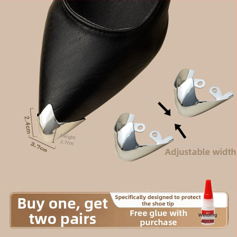 Varbakaitse, Varbakaitse, Löögivastane kingaots, Nahkne kingaotsakate, Kõrgete kontsade parandus, Terava ninaga kott, Varba metallist pea artefakt