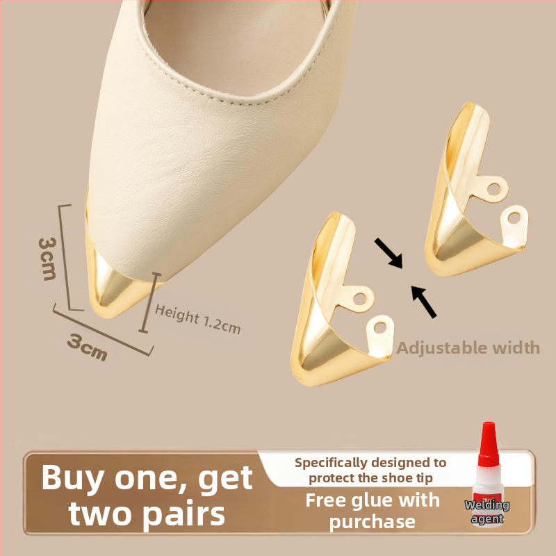 Varbakaitse, Varbakaitse, Löögivastane kingaots, Nahkne kingaotsakate, Kõrgete kontsade parandus, Terava ninaga kott, Varba metallist pea artefakt