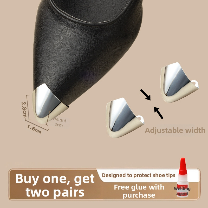 Varbakaitse, Varbakaitse, Löögivastane kingaots, Nahkne kingaotsakate, Kõrgete kontsade parandus, Terava ninaga kott, Varba metallist pea artefakt