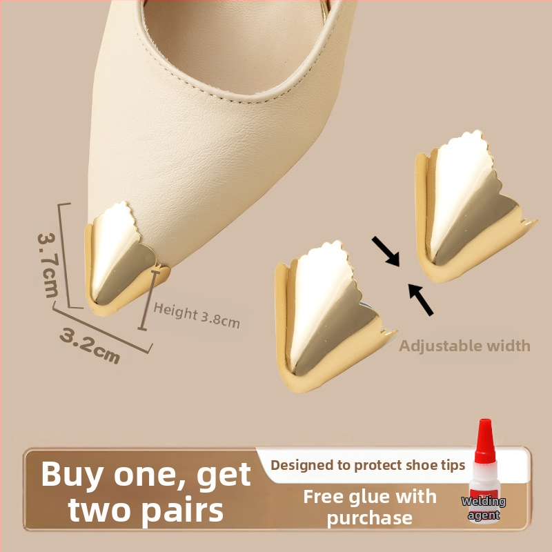 Varbakaitse, Varbakaitse, Löögivastane kingaots, Nahkne kingaotsakate, Kõrgete kontsade parandus, Terava ninaga kott, Varba metallist pea artefakt