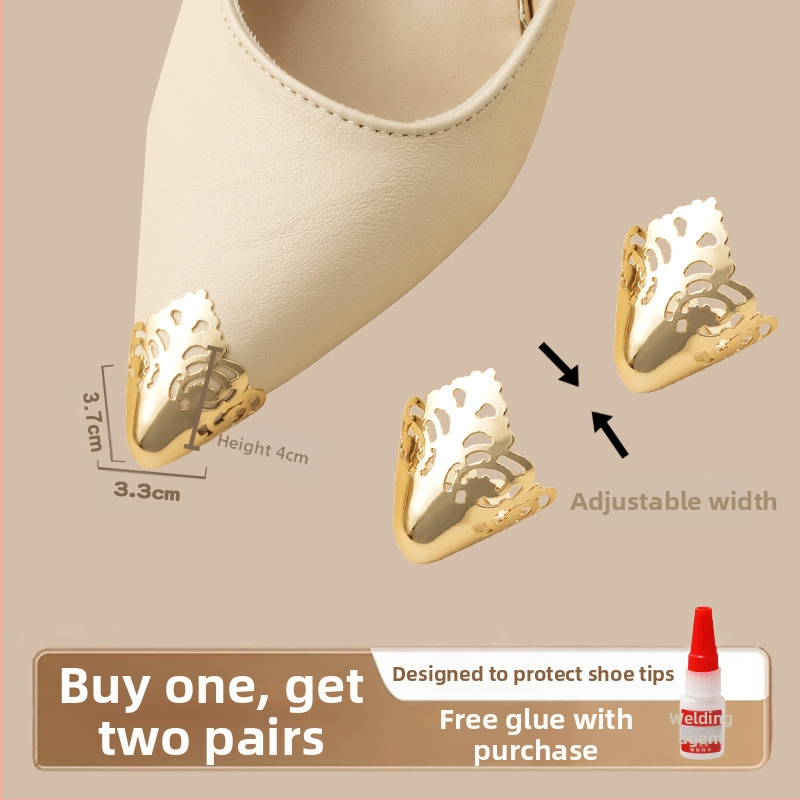 Varbakaitse, Varbakaitse, Löögivastane kingaots, Nahkne kingaotsakate, Kõrgete kontsade parandus, Terava ninaga kott, Varba metallist pea artefakt