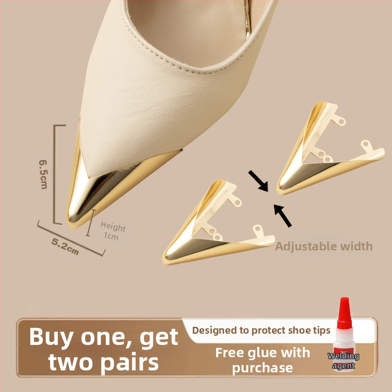 Varbakaitse, Varbakaitse, Löögivastane kingaots, Nahkne kingaotsakate, Kõrgete kontsade parandus, Terava ninaga kott, Varba metallist pea artefakt