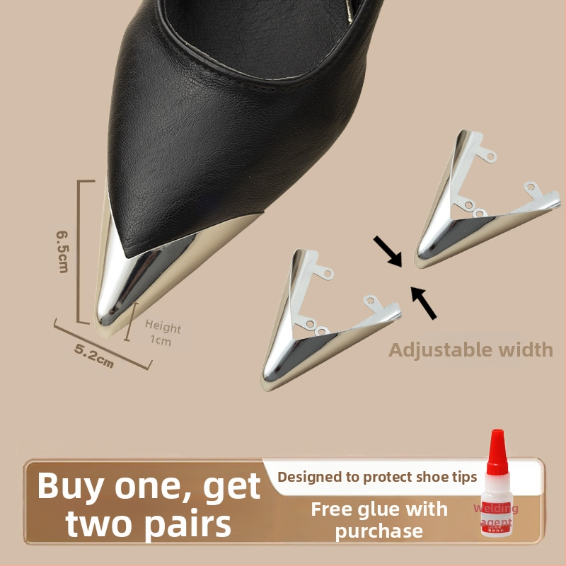 Varbakaitse, Varbakaitse, Löögivastane kingaots, Nahkne kingaotsakate, Kõrgete kontsade parandus, Terava ninaga kott, Varba metallist pea artefakt