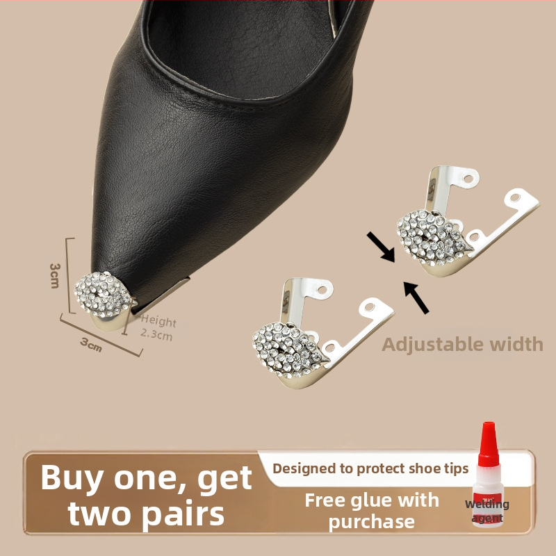 Varbakaitse, Varbakaitse, Löögivastane kingaots, Nahkne kingaotsakate, Kõrgete kontsade parandus, Terava ninaga kott, Varba metallist pea artefakt