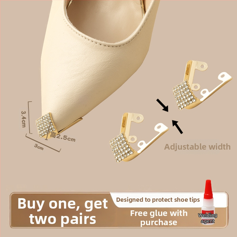 Varbakaitse, Varbakaitse, Löögivastane kingaots, Nahkne kingaotsakate, Kõrgete kontsade parandus, Terava ninaga kott, Varba metallist pea artefakt