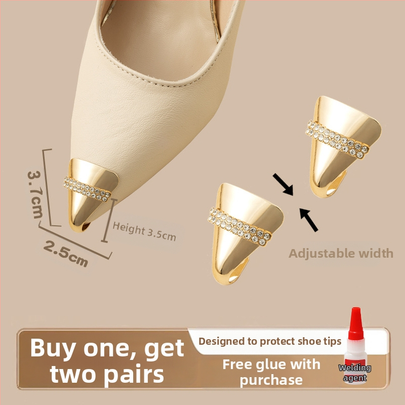 Varbakaitse, Varbakaitse, Löögivastane kingaots, Nahkne kingaotsakate, Kõrgete kontsade parandus, Terava ninaga kott, Varba metallist pea artefakt