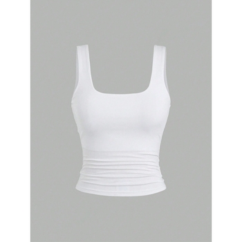 Νέο μοντέρνο γυναικείο γιλέκο λεοπάρ print του 2024, σέξι, μεγάλο, κοντό, τιράντες με λαιμόκοψη U και διαρροή στον ομφαλό