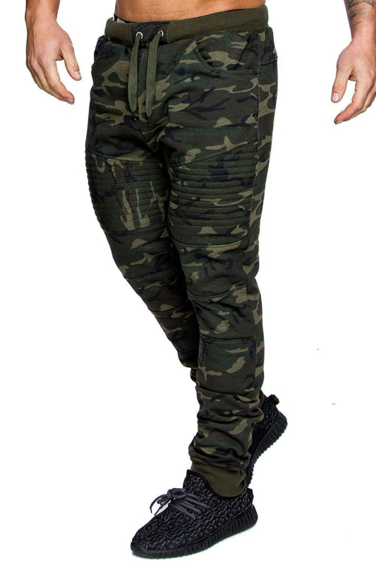 Pantaloni sport casual pentru bărbați 2022, comerț exterior european și american, design cu dungi hip hop, camuflaj, sport, fitness, pantaloni pentru bărbați