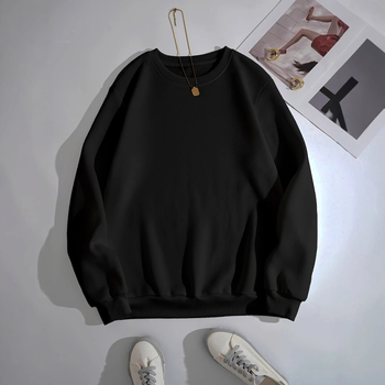 [Cod european transfrontalier] Hanorac cu guler rotund, culoare uni, pentru femei, autumn