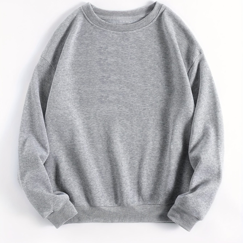 [Cod european transfrontalier] Hanorac cu guler rotund, culoare uni, pentru femei, autumn