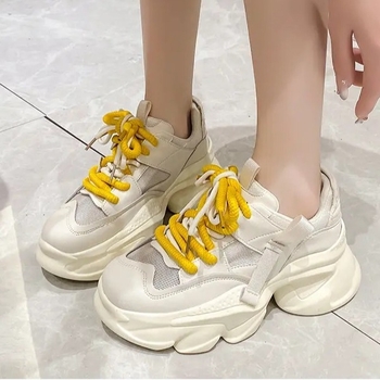 Pantofi sport la modă pentru cupluri, din plasă, cu talpă groasă, pentru toate anotimpurile, confortabili și versatili pentru bărbați și femei