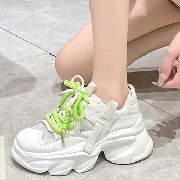 Pantofi sport la modă pentru cupluri, din plasă, cu talpă groasă, pentru toate anotimpurile, confortabili și versatili pentru bărbați și femei