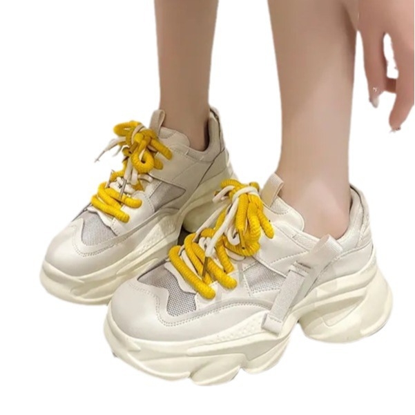 Pantofi sport la modă pentru cupluri, din plasă, cu talpă groasă, pentru toate anotimpurile, confortabili și versatili pentru bărbați și femei