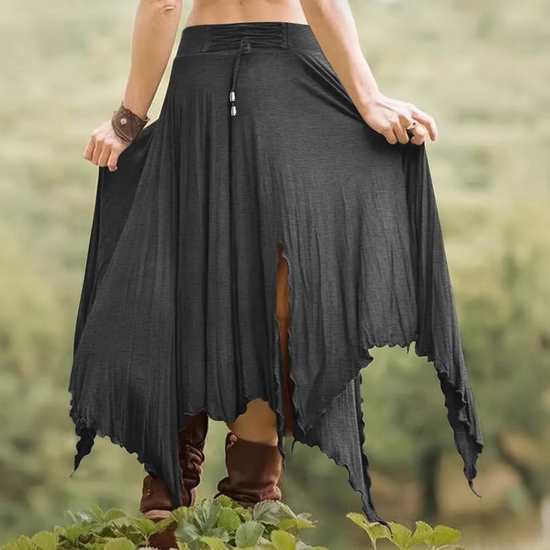 Najpredávanejšia dámska jednofarebná sukňa s nepravidelným elastickým pásom na AliExpress v Európe a Amerike