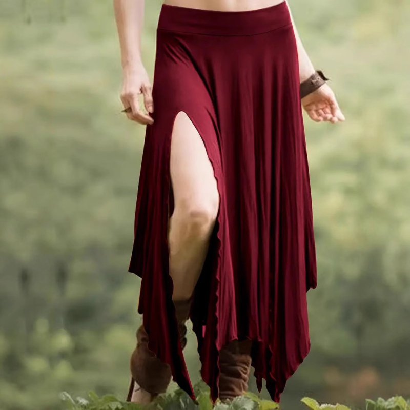 Najpredávanejšia dámska jednofarebná sukňa s nepravidelným elastickým pásom na AliExpress v Európe a Amerike