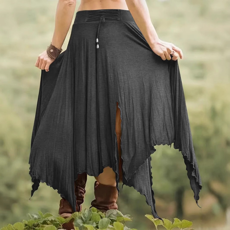 Najpredávanejšia dámska jednofarebná sukňa s nepravidelným elastickým pásom na AliExpress v Európe a Amerike