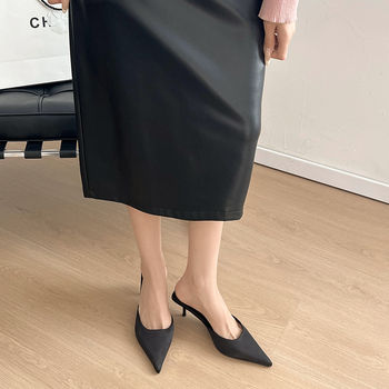 Μόδα σε all-match Άνοιξη και Καλοκαίρι 2025 Νέα, Κομψή, Υψηλής Ποιότητας, all-match Δερμάτινη Φούστα σε all-match, Μοντέρνα, All-match Overskirt σε δυτικό στιλ