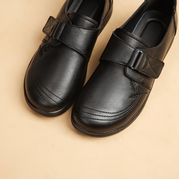 Majčine cipele od prvog sloja kravlje kože, mekanog dna, udobne pojedinačne cipele od prave kože, jesenske prozračne mliječne cipele za žene srednje i starije dobi