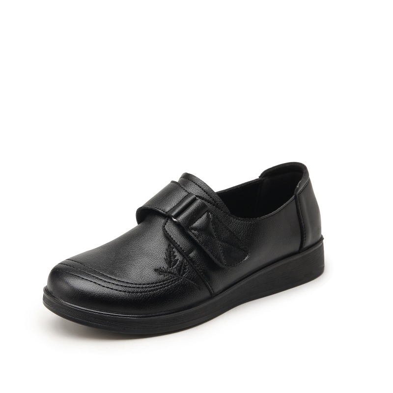 Majčine cipele od prvog sloja kravlje kože, mekanog dna, udobne pojedinačne cipele od prave kože, jesenske prozračne mliječne cipele za žene srednje i starije dobi