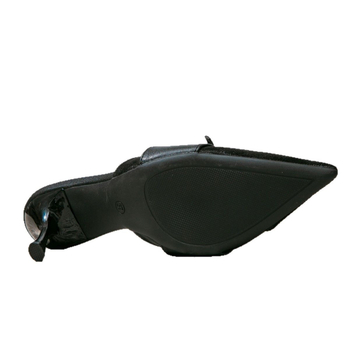 Γυναικεία Μαύρα Ψηλοτάκουνα Σανδάλια με Φιόγκο, Απλό Βελούδινο Μυτερό Παπούτσι, Γυναικεία Σανδάλια Muller Γυναικεία Παπούτσια