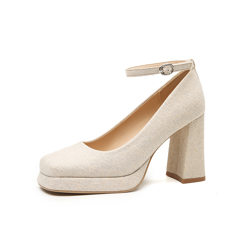 Dámske topánky Jin Gang CG9011 s hrubým podpätkom a štvorcovou špičkou z lakovanej kože, jednovrstvové, nové, jarné a jesenné, sexi, nepremokavé, na platforme, univerzálne, na vysokých podpätkoch