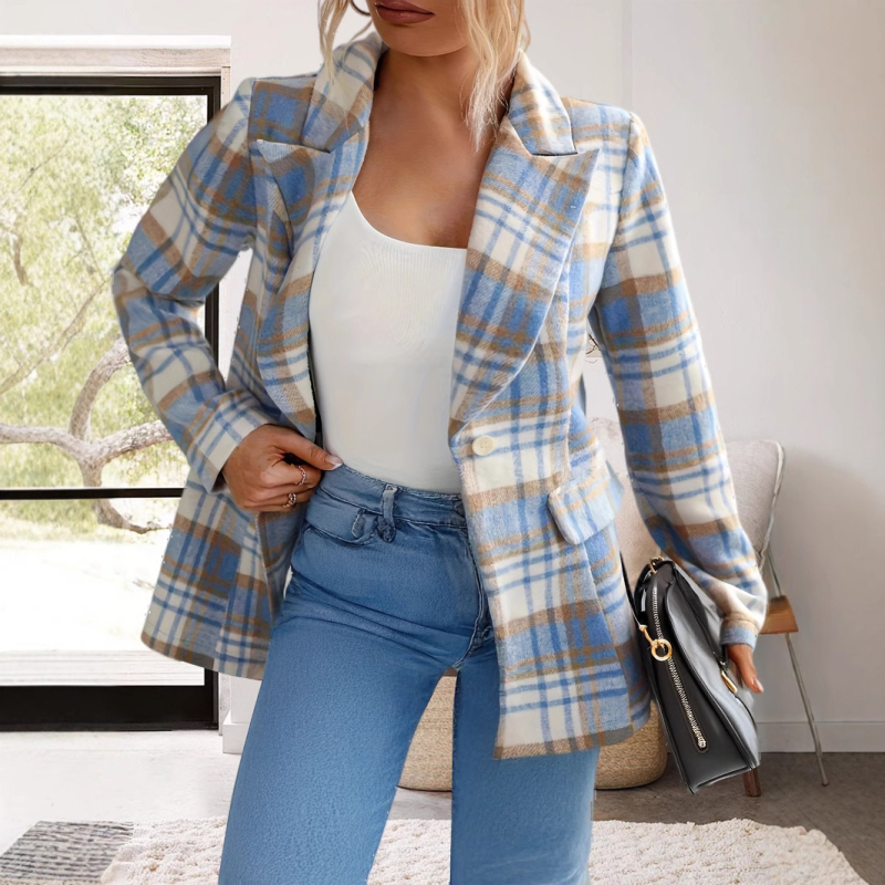 Amazoni piiriülene Euroopa ja Ameerika Ühendriikide uus pikkade varrukatega pluss-suuruses naiste ülikonnajakk