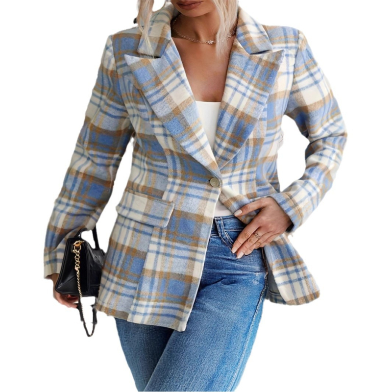 Amazoni piiriülene Euroopa ja Ameerika Ühendriikide uus pikkade varrukatega pluss-suuruses naiste ülikonnajakk