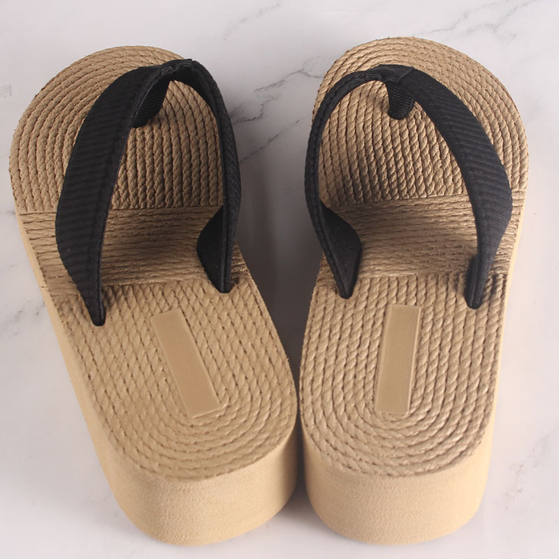 Papuci de interior cu talpă groasă EVA noi pentru femei, ținută de vară 2024, sandale simple și confortabile pentru femei, cu toc înalt, care se potrivesc perfect