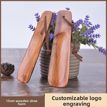 Laisk kingatõmbaja 15,5 cm puidust kingatõmbaja lehmanahast köiega majapidamiskingatõmbaja kingatõstja kingatarvikud laser