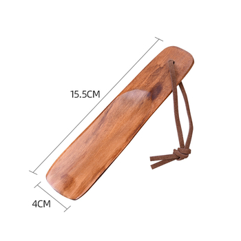 Laisk kingatõmbaja 15,5 cm puidust kingatõmbaja lehmanahast köiega majapidamiskingatõmbaja kingatõstja kingatarvikud laser