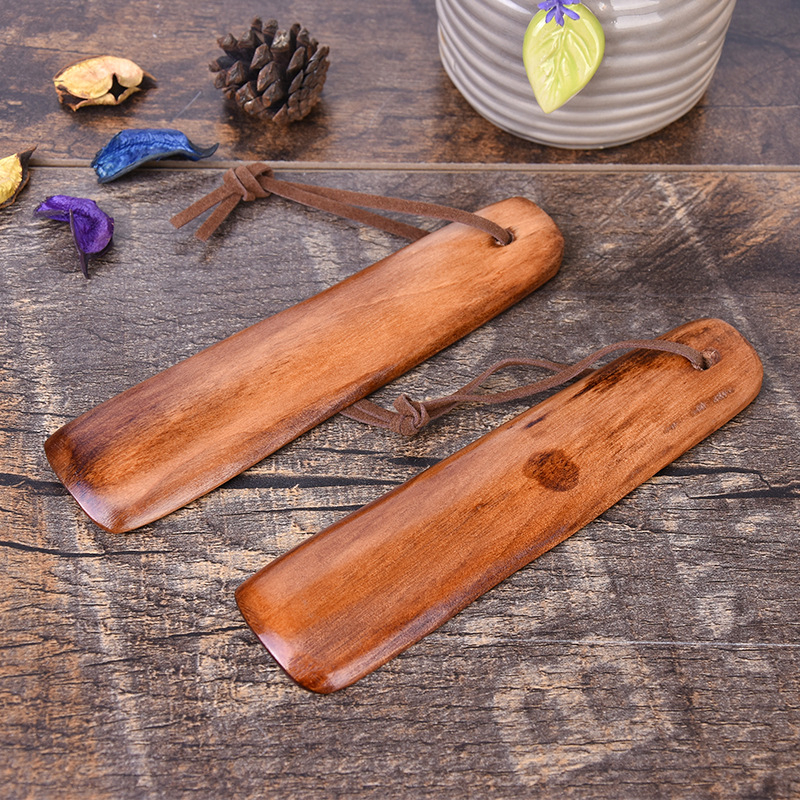 Laisk kingatõmbaja 15,5 cm puidust kingatõmbaja lehmanahast köiega majapidamiskingatõmbaja kingatõstja kingatarvikud laser