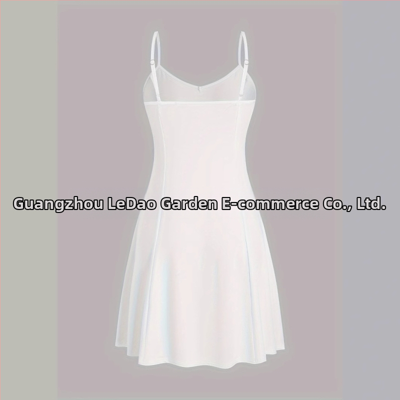 Dámske jednofarebné šnurovacie volánikové priehľadné dlhé šaty do A s priehľadnými volánikmi