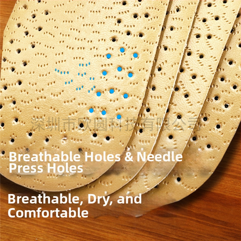 Стелки от телешка кожа, абсорбиращи потта, антибактериални, дишащи, мъжки и дамски спортни кожени стелки за пролетни, летни и есенни кожени обувки