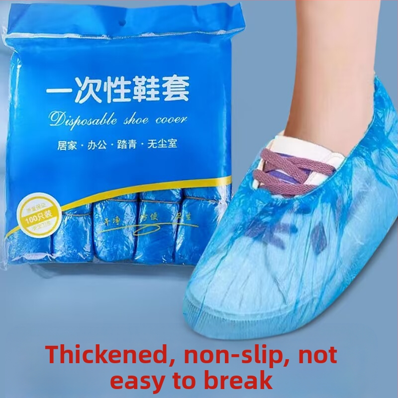 Kodumajapidamises kasutatav tolmukindel plastist kingakate Unisex veekindel kingakate Uue materjali PE jalakate paksendatud ühekordselt kasutatav kingakate