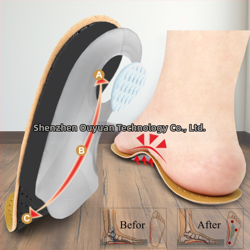 Odinis pėdos arkos įtvaras Sportinis korekcinis vidpadis Vidinis išskleidimas XO Leg Evarus plokščiapėdystės korekcija Prakaito sugėrimas Dezodoruojantis