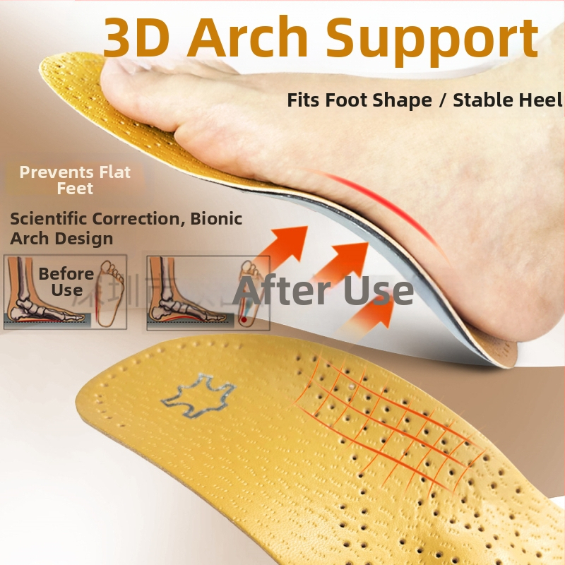 Кожена стелка за поддръжка на свода на стъпалото, спортна корекция, вътрешна стелка Splay XO Leg Evarus, корекция на плоско стъпало, абсорбиране на пот, дезодориране
