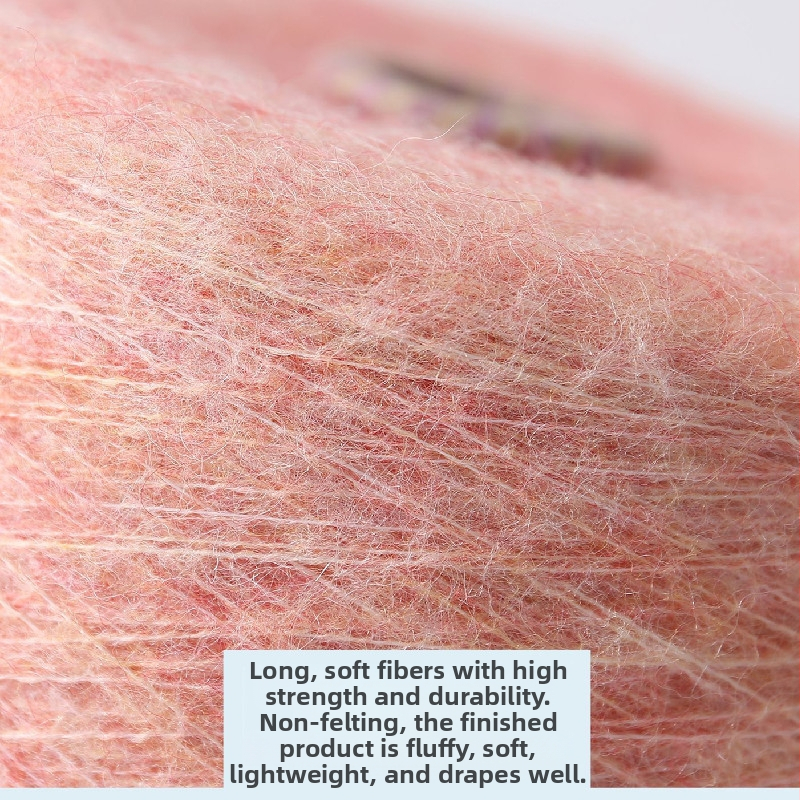 Rudens ir žiemos šilti 13/1 tamprūs moheros siūlai 77 akrilas 20 nailonas 3 elastanas pluoštas purūs, minkšti ir patogūs