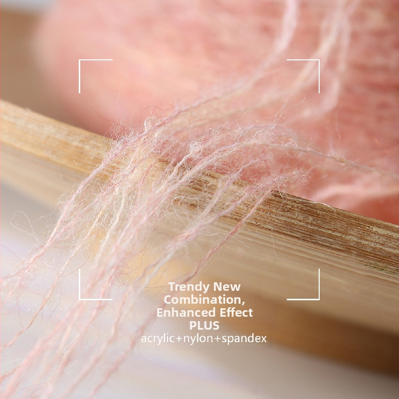 Rudens ir žiemos šilti 13/1 tamprūs moheros siūlai 77 akrilas 20 nailonas 3 elastanas pluoštas purūs, minkšti ir patogūs