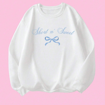 Transfrontaliere Stație Independentă Vânzare Fierbinte Nou Guler Rotund Arc Imprimat Toamna și Iarna Pulover All-match Pulover Sweet fără pălărie