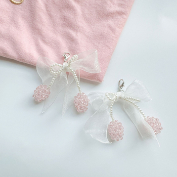 Jauna ķiršu pērļu bantītes meiteņu apavu sprādzes pulveris Chanel stila apavu sprādzes pieguļošas kedas zābaki visiem aksesuāriem