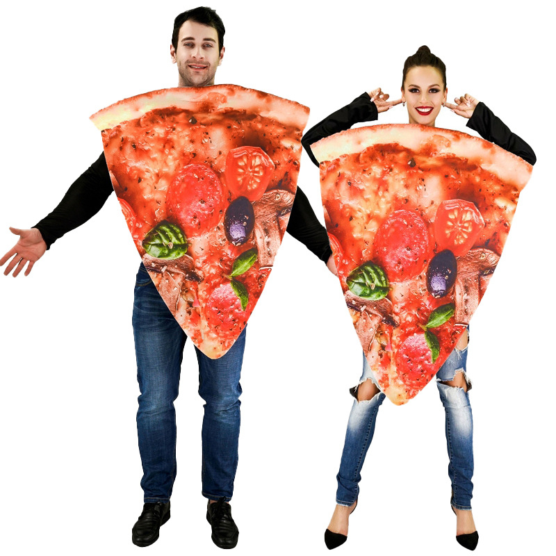 Îmbrăcăminte pentru felii de pizza pentru cupluri, îmbrăcăminte de cosplay, îmbrăcăminte de carnaval, îmbrăcăminte de scenă, îmbrăcăminte de performanță
