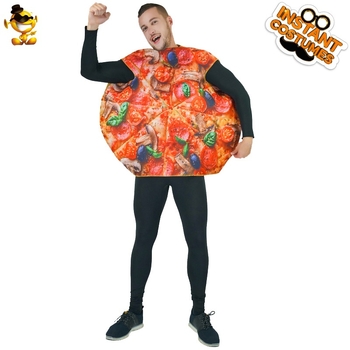 Ενηλίκων Halloween Αστεία Παρωδία Σφουγγαράκι Στυλ Γκουρμέ Πίτσα Πάρτι Σκηνή Κοστούμι Cosplay Παράσταση Κοστούμι