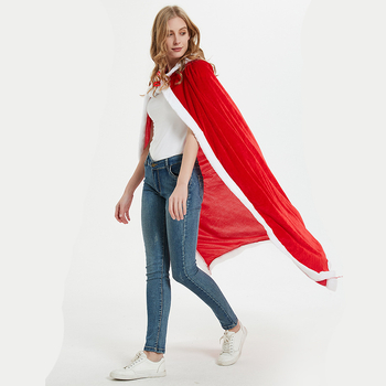 Χριστουγεννιάτικη στολή πάρτι με μανδύα, σκηνική παράσταση, κόκκινο μανδύα, παιχνίδι ρόλων, πειρασμός, cosplay, ρούχα παράστασης