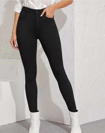 Jarné a jesenné 2021 Nové Amazon Independent Station Európske a americké sexy vysoko elastické džínsy Dámske legíny s vysokým pásom a cezhraničnou výšivkou