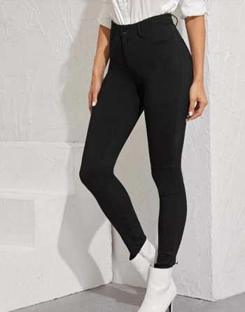 Jarné a jesenné 2021 Nové Amazon Independent Station Európske a americké sexy vysoko elastické džínsy Dámske legíny s vysokým pásom a cezhraničnou výšivkou