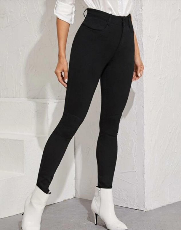 Jarné a jesenné 2021 Nové Amazon Independent Station Európske a americké sexy vysoko elastické džínsy Dámske legíny s vysokým pásom a cezhraničnou výšivkou