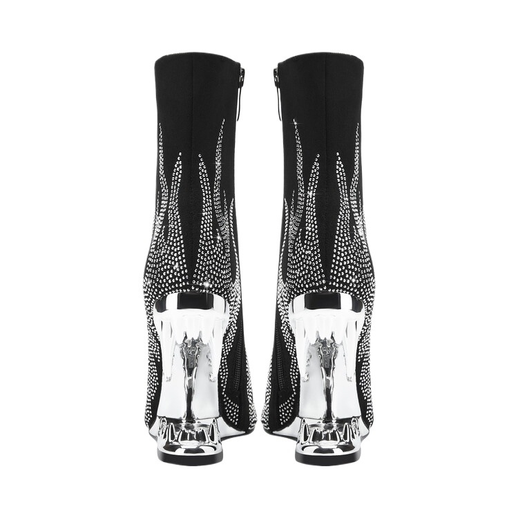 Cizme Amazon, cizme elastice noi, cizme subțiri în formă de stras, cu dinți de tigru pentru comerț exterior, 2023, flacără